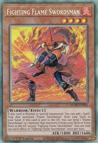 Fighting Flame Swordsman (CR) - Maze of Millennia - YuGiOh card
