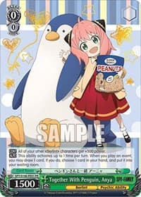 Together With Penguin, Anya - SPY x FAMILY - Weiss Schwarz card