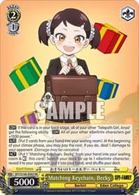Matching Keychain, Becky - SPY x FAMILY - Weiss Schwarz card