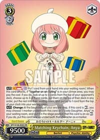 Matching Keychain, Anya - SPY x FAMILY - Weiss Schwarz card