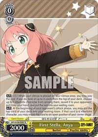 First Stella, Anya - SPY x FAMILY - Weiss Schwarz card