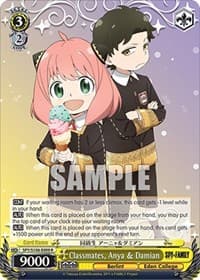 Classmates, Anya & Damian - SPY x FAMILY - Weiss Schwarz card