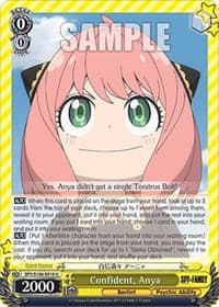 Confident, Anya - SPY x FAMILY - Weiss Schwarz card