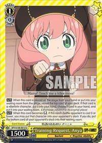 Training Request, Anya - SPY x FAMILY - Weiss Schwarz card