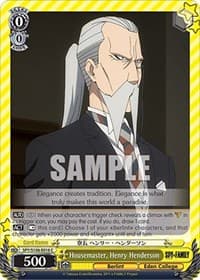 Housemaster, Henry Henderson - SPY x FAMILY - Weiss Schwarz card