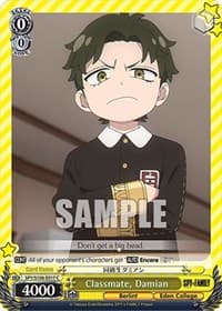 Classmate, Damian - SPY x FAMILY - Weiss Schwarz card