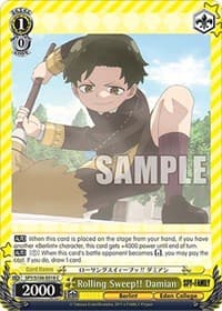 Rolling Sweep!! Damian - SPY x FAMILY - Weiss Schwarz card