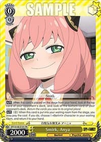Smirk, Anya - SPY x FAMILY - Weiss Schwarz card