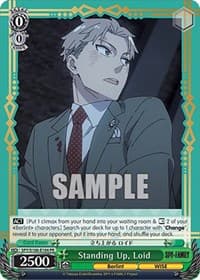 Standing Up, Loid - SPY x FAMILY - Weiss Schwarz card