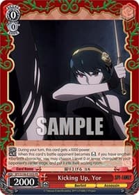 Kicking Up, Yor (Foil) - SPY x FAMILY - Weiss Schwarz card
