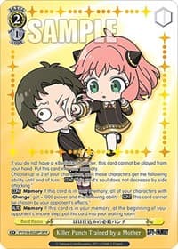 Killer Punch Trained by a Mother (SPYR) - SPY x FAMILY - Weiss Schwarz card