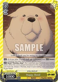 Happy Bond - SPY x FAMILY - Weiss Schwarz card