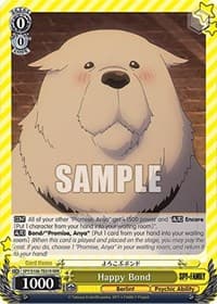 Happy Bond (RRR) - SPY x FAMILY - Weiss Schwarz card
