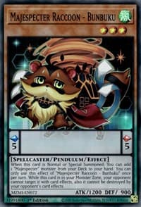 Majespecter Raccoon - Bunbuku - Maze of Millennia - YuGiOh card