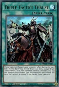 Triple Tactics Thrust - Maze of Millennia - YuGiOh card