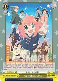 Operation Strix (RRR) - SPY x FAMILY - Weiss Schwarz card