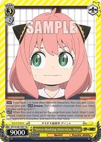 Nerve-Racking Interview, Anya - SPY x FAMILY - Weiss Schwarz card