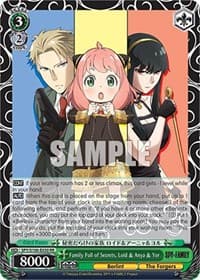 Family Full of Secrets, Loid & Anya & Yor - SPY x FAMILY - Weiss Schwarz card