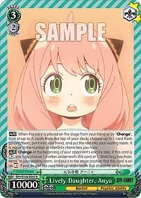 Lively Daughter, Anya - SPY x FAMILY - Weiss Schwarz card