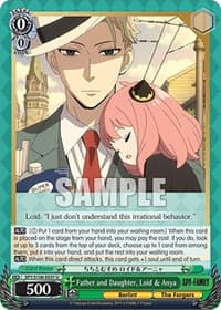 Father and Daughter, Loid & Anya - SPY x FAMILY - Weiss Schwarz card