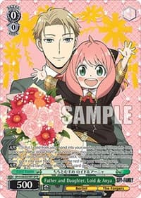 Father and Daughter, Loid & Anya (SPYR) - SPY x FAMILY - Weiss Schwarz card