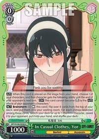 In Casual Clothes, Yor - SPY x FAMILY - Weiss Schwarz card