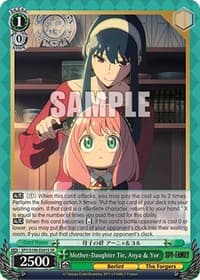 Mother-Daughter Tie, Anya & Yor (SR) - SPY x FAMILY - Weiss Schwarz card