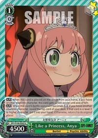 Like a Princess, Anya - SPY x FAMILY - Weiss Schwarz card
