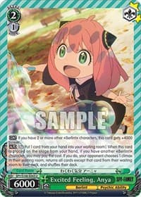 Excited Feeling, Anya - SPY x FAMILY - Weiss Schwarz card