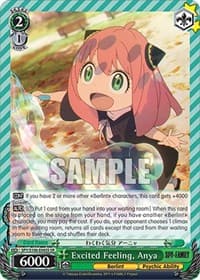 Excited Feeling, Anya (SR) - SPY x FAMILY - Weiss Schwarz card