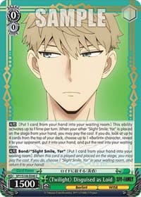 "Twilight" Disguised as Loid - SPY x FAMILY - Weiss Schwarz card