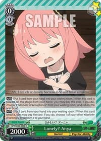 Lonely? Anya - SPY x FAMILY - Weiss Schwarz card