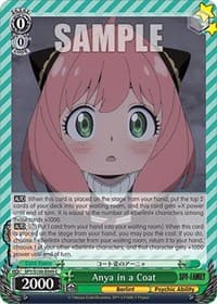 Anya in a Coat - SPY x FAMILY - Weiss Schwarz card