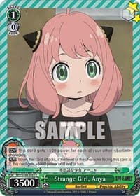 Strange Girl, Anya - SPY x FAMILY - Weiss Schwarz card