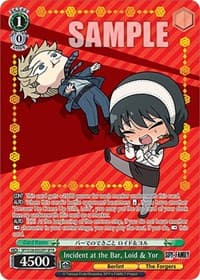 Incident at the Bar, Loid & Yor (SPYR) - SPY x FAMILY - Weiss Schwarz card