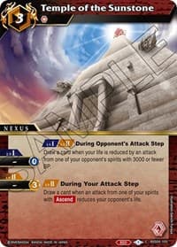 Temple of the Sunstone - Savior of Chaos - Battle Spirits Saga card