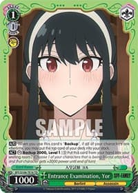 Entrance Examination, Yor - SPY x FAMILY - Weiss Schwarz card