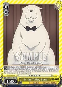 In the Toilet, Bond - SPY x FAMILY - Weiss Schwarz card