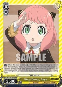 Okey-Dokey, Anya (RRR) - SPY x FAMILY - Weiss Schwarz card