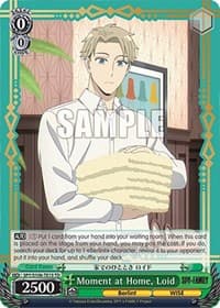 Moment at Home, Loid - SPY x FAMILY - Weiss Schwarz card