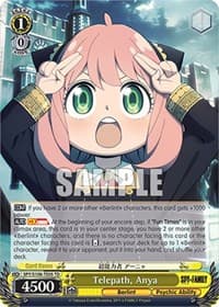 Telepath, Anya - SPY x FAMILY - Weiss Schwarz card