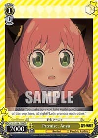 Promise, Anya - SPY x FAMILY - Weiss Schwarz card