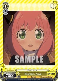 Promise, Anya (RRR) - SPY x FAMILY - Weiss Schwarz card