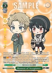 Moment of Acceptance (SPYR) - SPY x FAMILY - Weiss Schwarz card