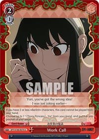 Work Call - SPY x FAMILY - Weiss Schwarz card