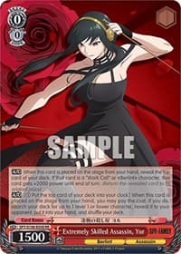Extremely Skilled Assassin, Yor - SPY x FAMILY - Weiss Schwarz card