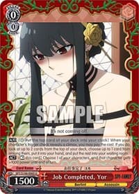 Job Completed, Yor - SPY x FAMILY - Weiss Schwarz card