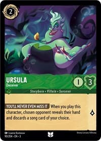 Ursula - Deceiver - Into the Inklands - Disney Lorcana card