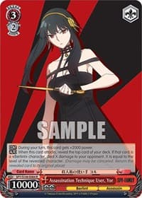 Assassination Technique User, Yor - SPY x FAMILY - Weiss Schwarz card