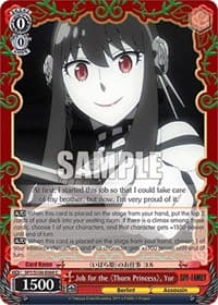Job for the "Thorn Princess", Yor - SPY x FAMILY - Weiss Schwarz card